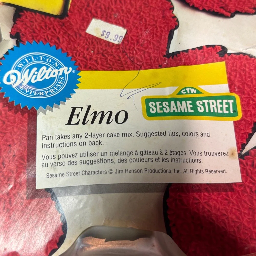 Vintage Wilton Scooby Doo Elmo Cake Pans Set 2 Guides 1996 1999
